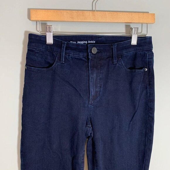 Talbots flawless high-rise jegging ankle dark wash skinny stretch denim jeans - Picture 2 of 10